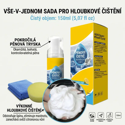 Poslední den: 80% SLEVA 💦 Univerzální pěnový čistič 4 v 1